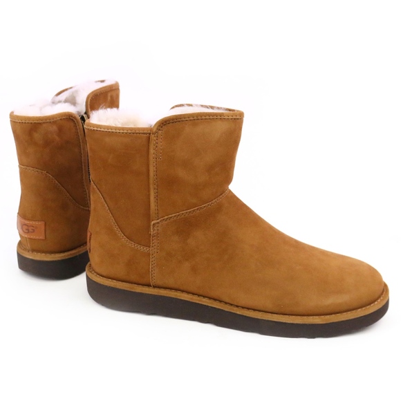 ugg Shoes - UGG Abree Mini Bruno Suede Moutan Sheepskin Boots